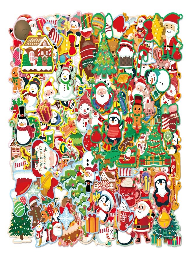 HiEnjoin Christmas Stickers for Kids - 24 Sheets (456 Pieces) Merry Christmas Winter Holiday Stickers for Crafts Gifts Xmas Party Favors, Goodie Bag Decorations - Image 1